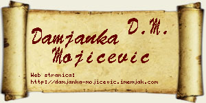 Damjanka Mojićević vizit kartica